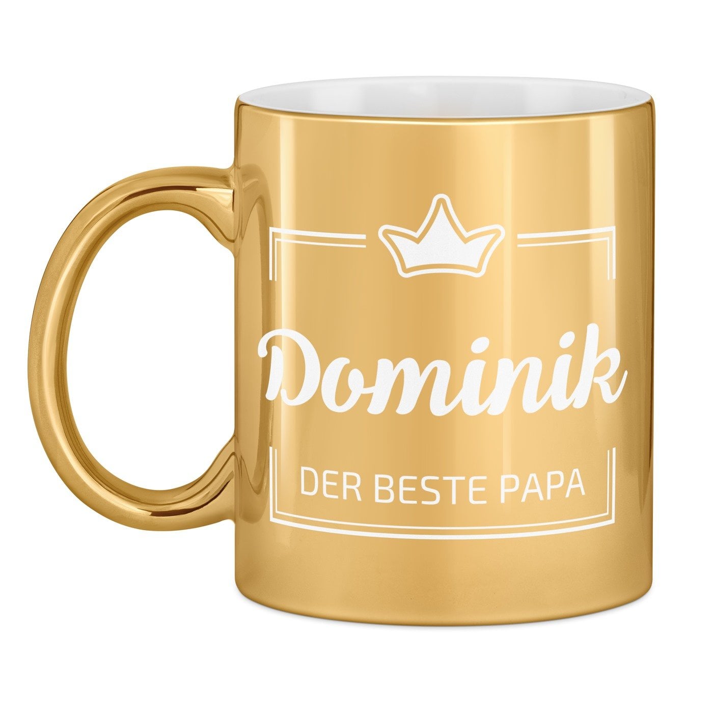 Kaffeebecher mit Gravur Gold/Glänzend für Ihren Papa