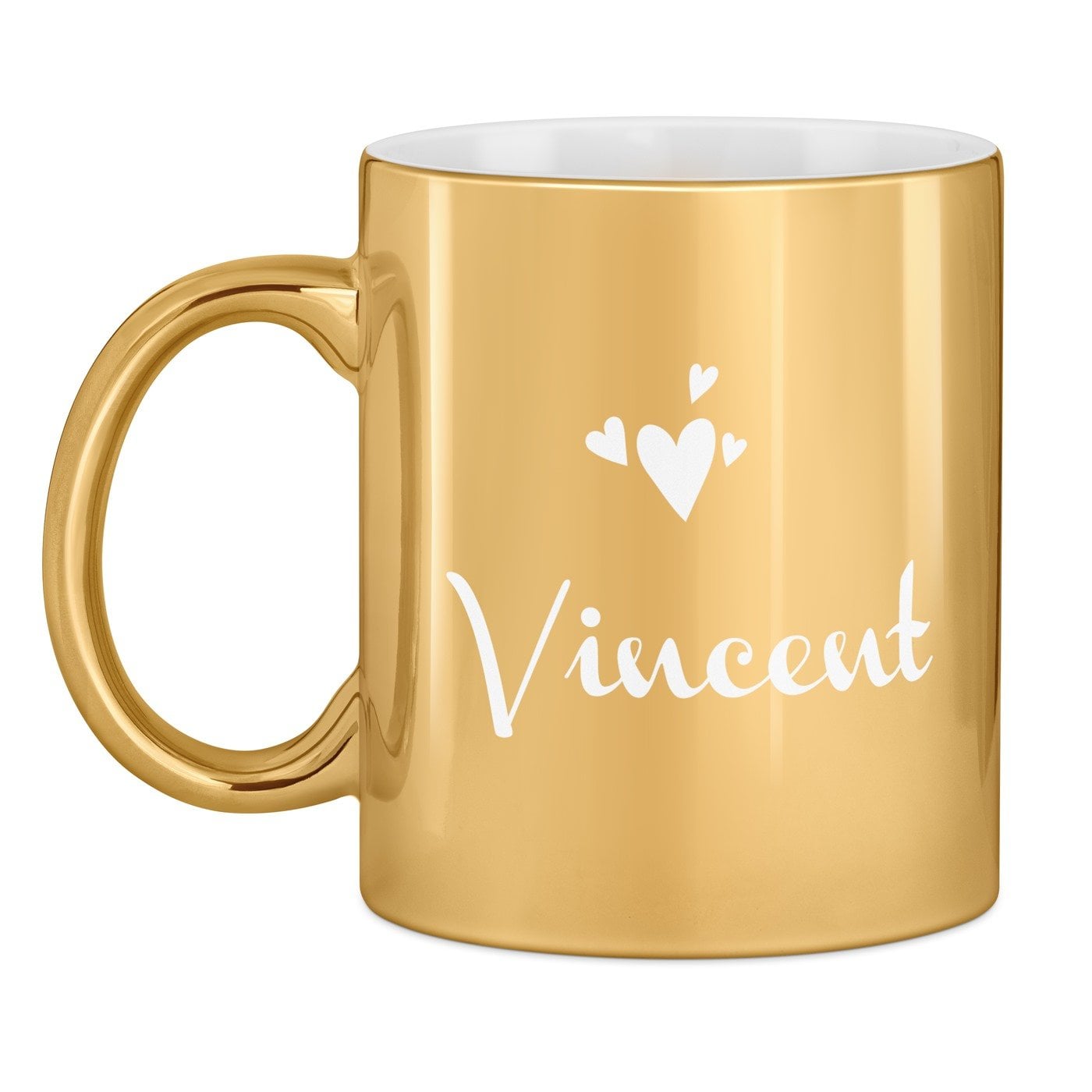 Kaffeebecher mit Gravur Gold/Glänzend für Ihren Liebsten Ehemann zum Valentinstag Hochzeitstag