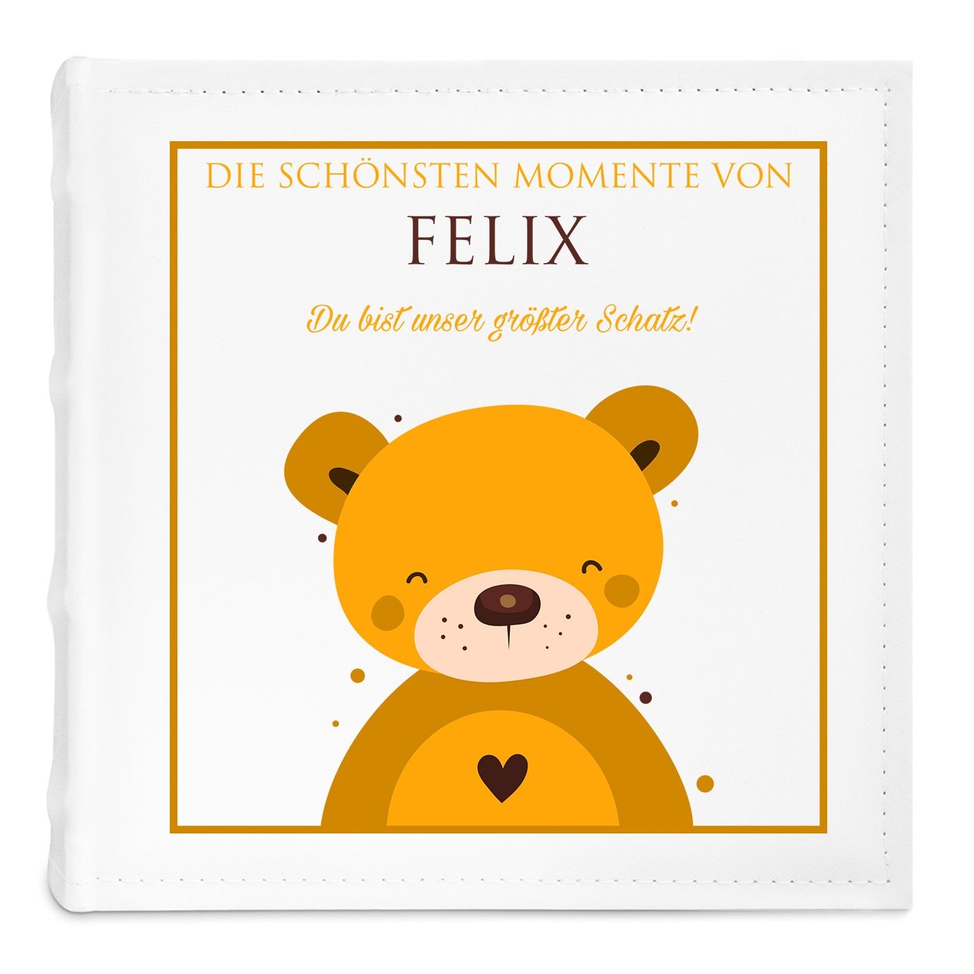 Fotoalbum mit Aufdruck zum Einstecken für einen Jungen zum Namenstag