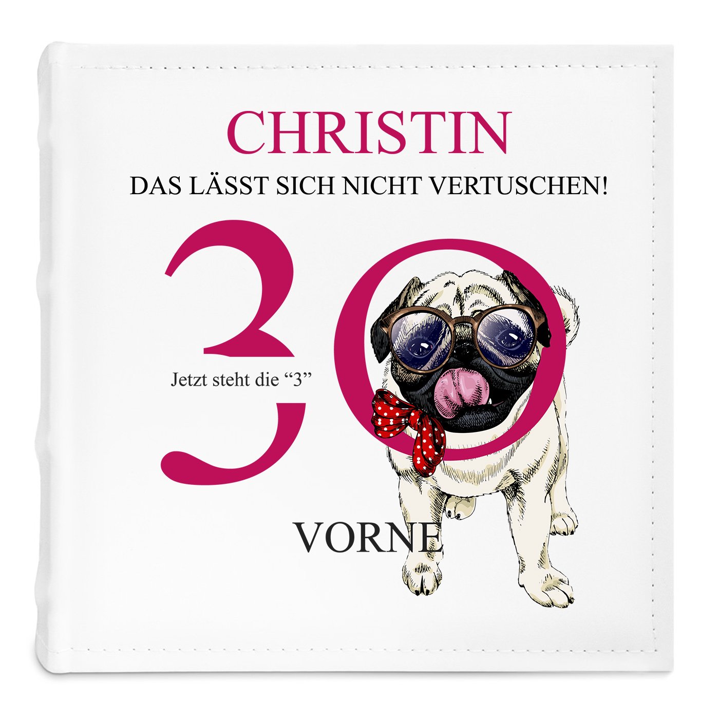 Fotoalbum mit Aufdruck zum Einstecken für sie zum 30. Geburtstag