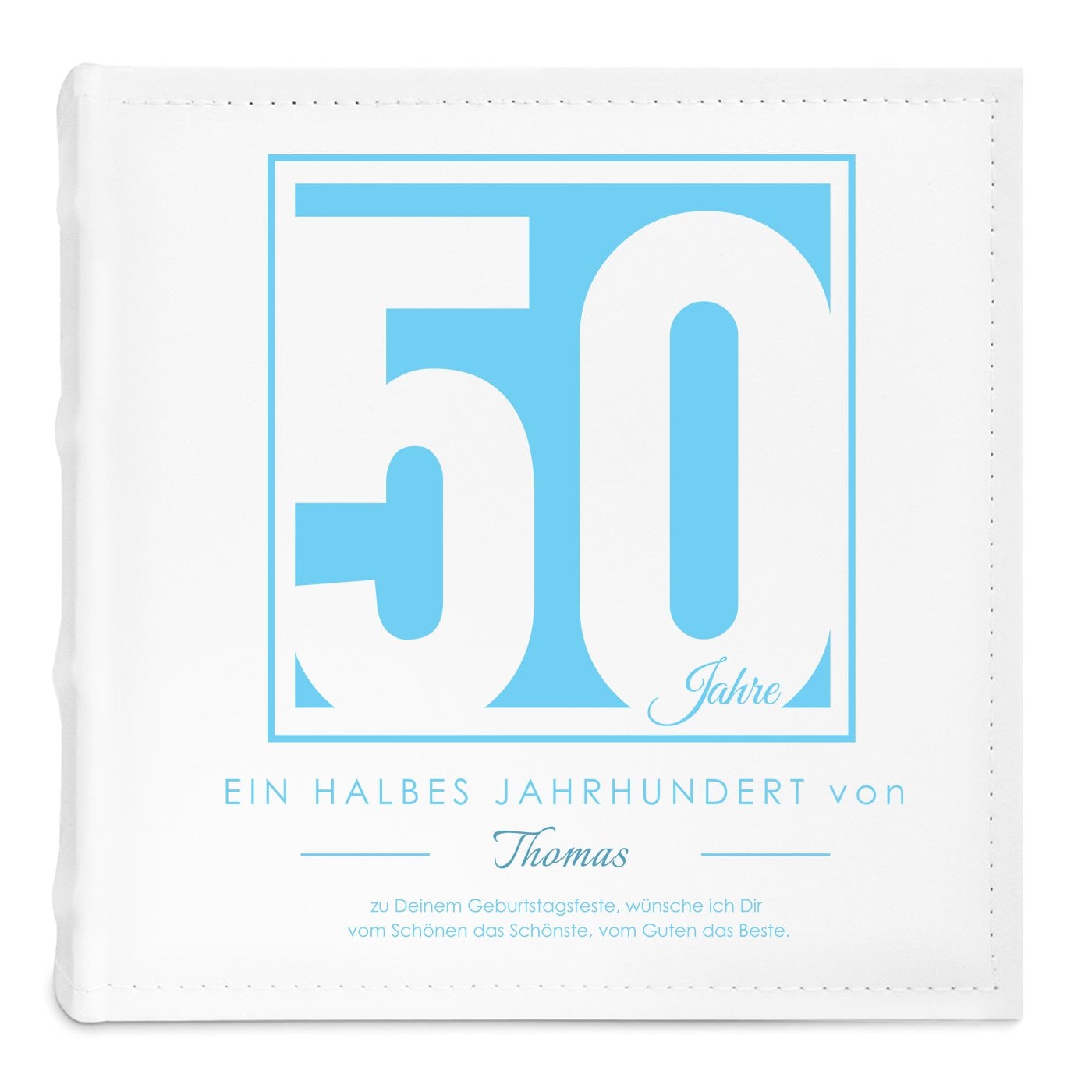 Fotoalbum mit Aufdruck zum Einstecken für ihn zum 50. Geburtstag