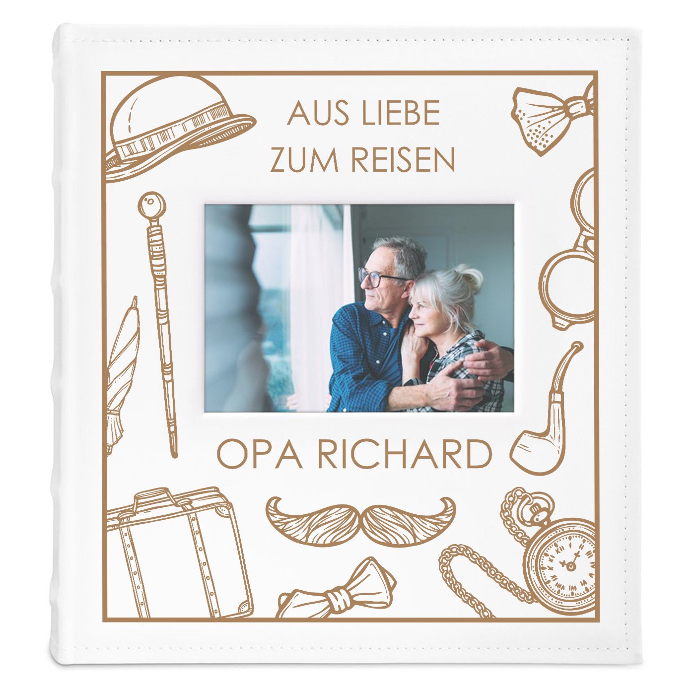 Fotoalbum mit Sichtfenster und Aufdruck für Ihren Opa