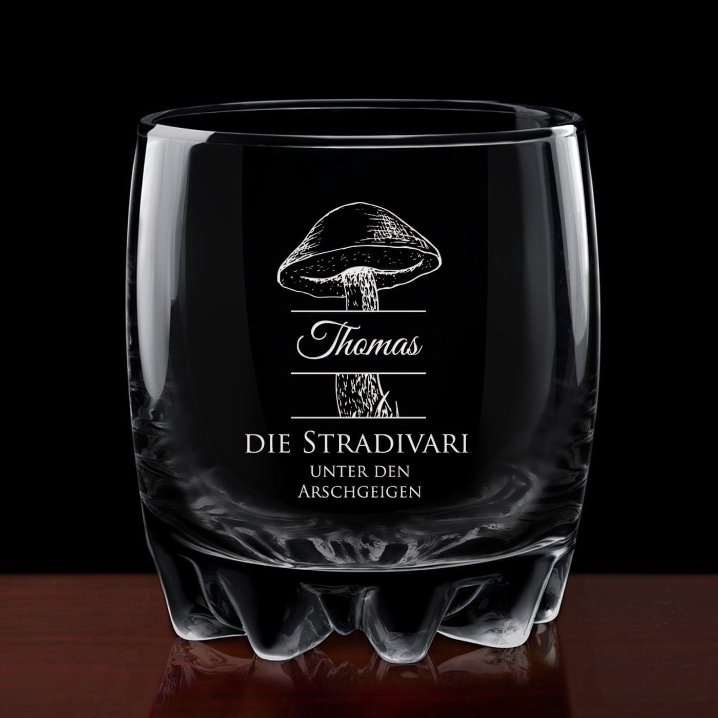 Whisky Karaffe in Globusform mit Schiff mit 6 Gläsern für einen Pilzsammler