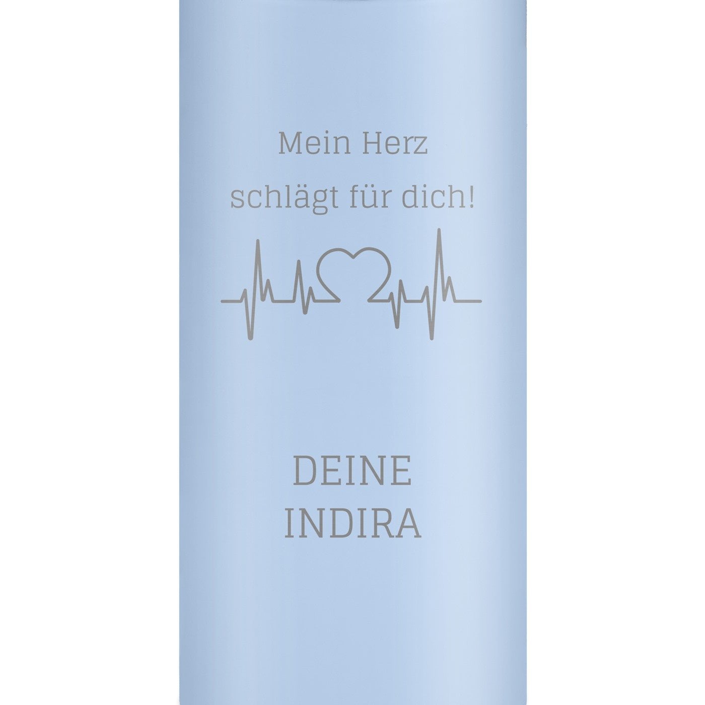 Blauer Reisebecher mit Gravur und LED-Touch-Anzeige für Ihren Freund, Verlobten, Ehemann