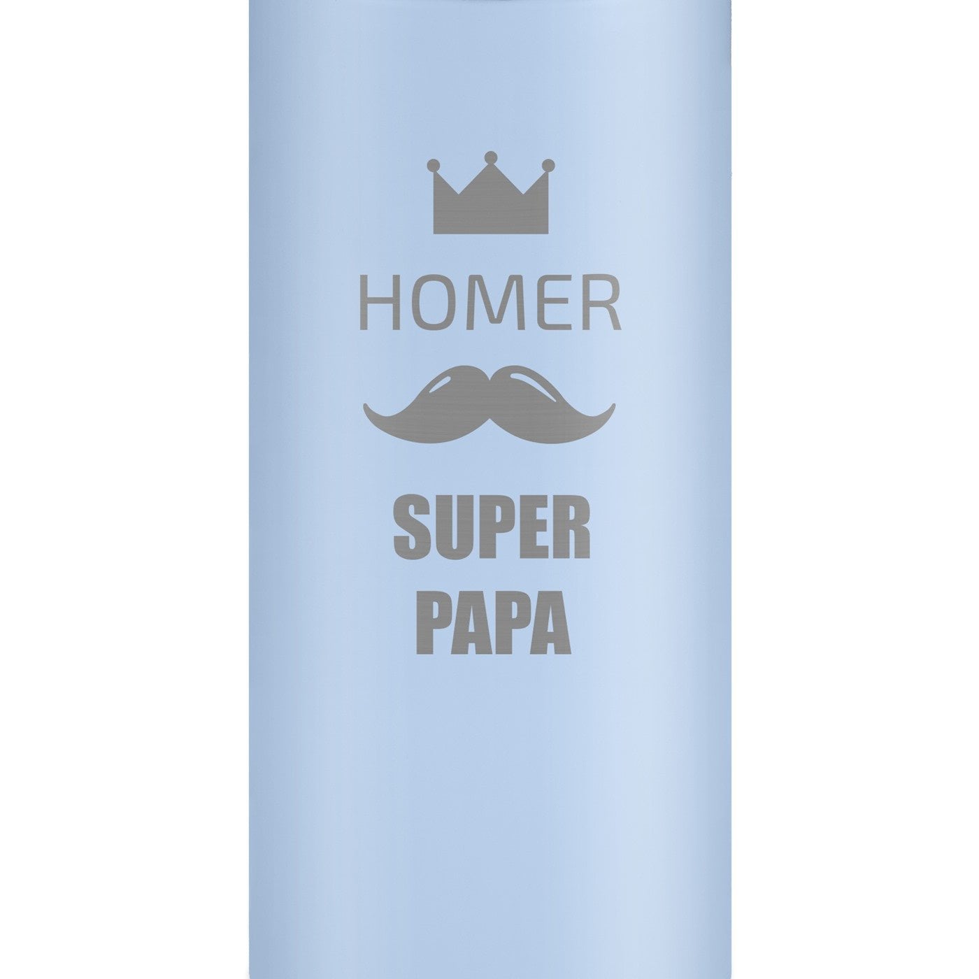 Blauer Reisebecher mit Gravur und LED-Touch-Anzeige für Ihren Papa