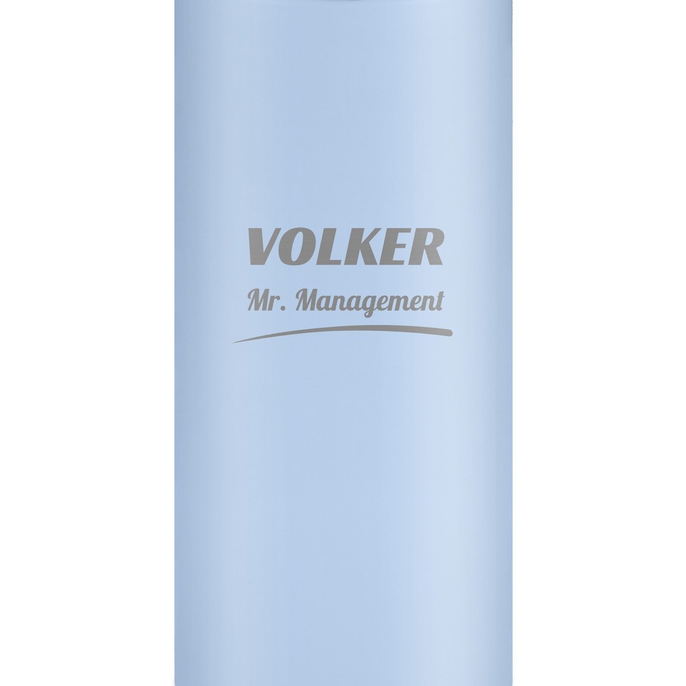 Blauer Reisebecher mit Gravur und LED-Touch-Anzeige für ein Leiter