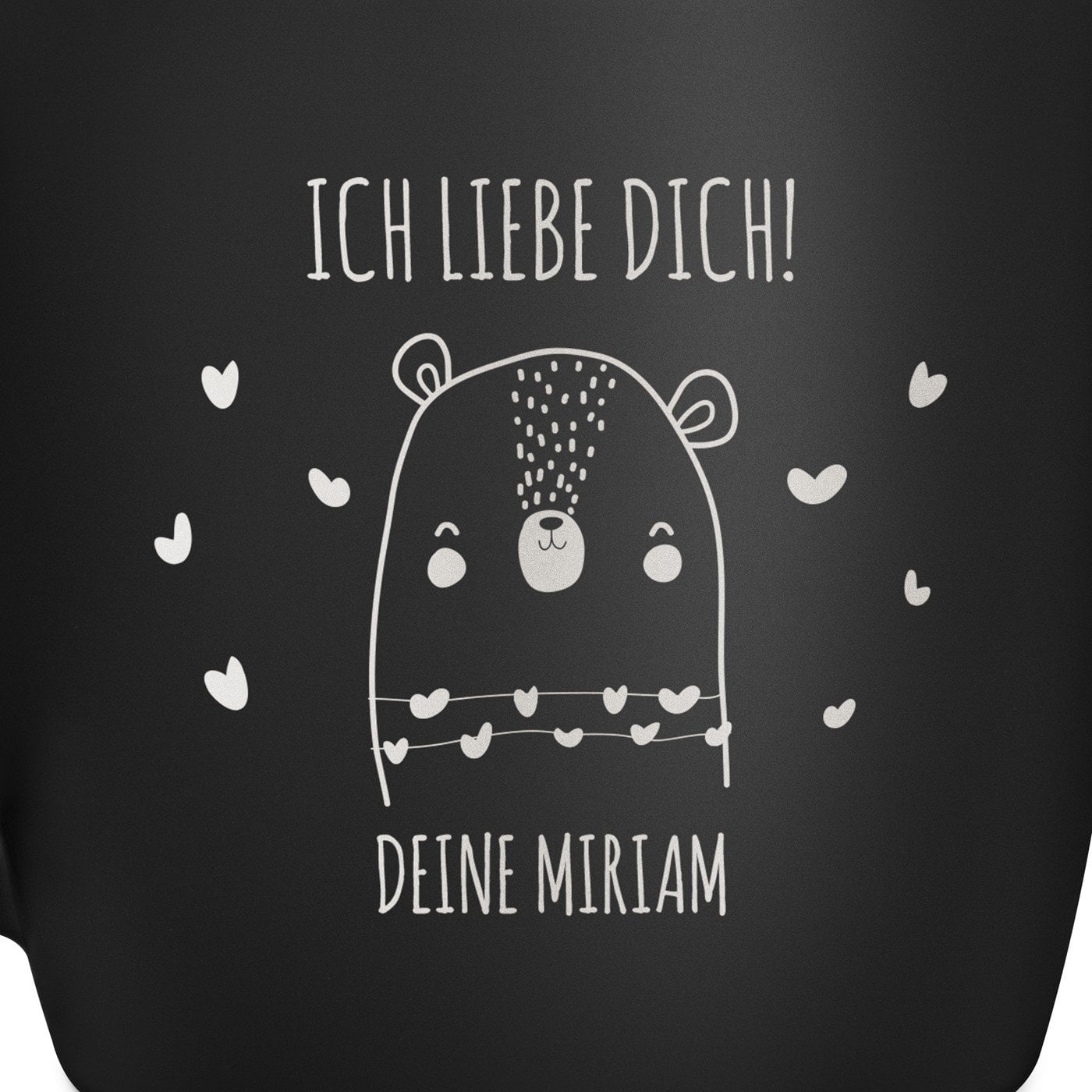 Keramikbecher mit Gravur Schwarz/Matt für Ihren Freund Ehemann zum Valentinstag Jahrestag