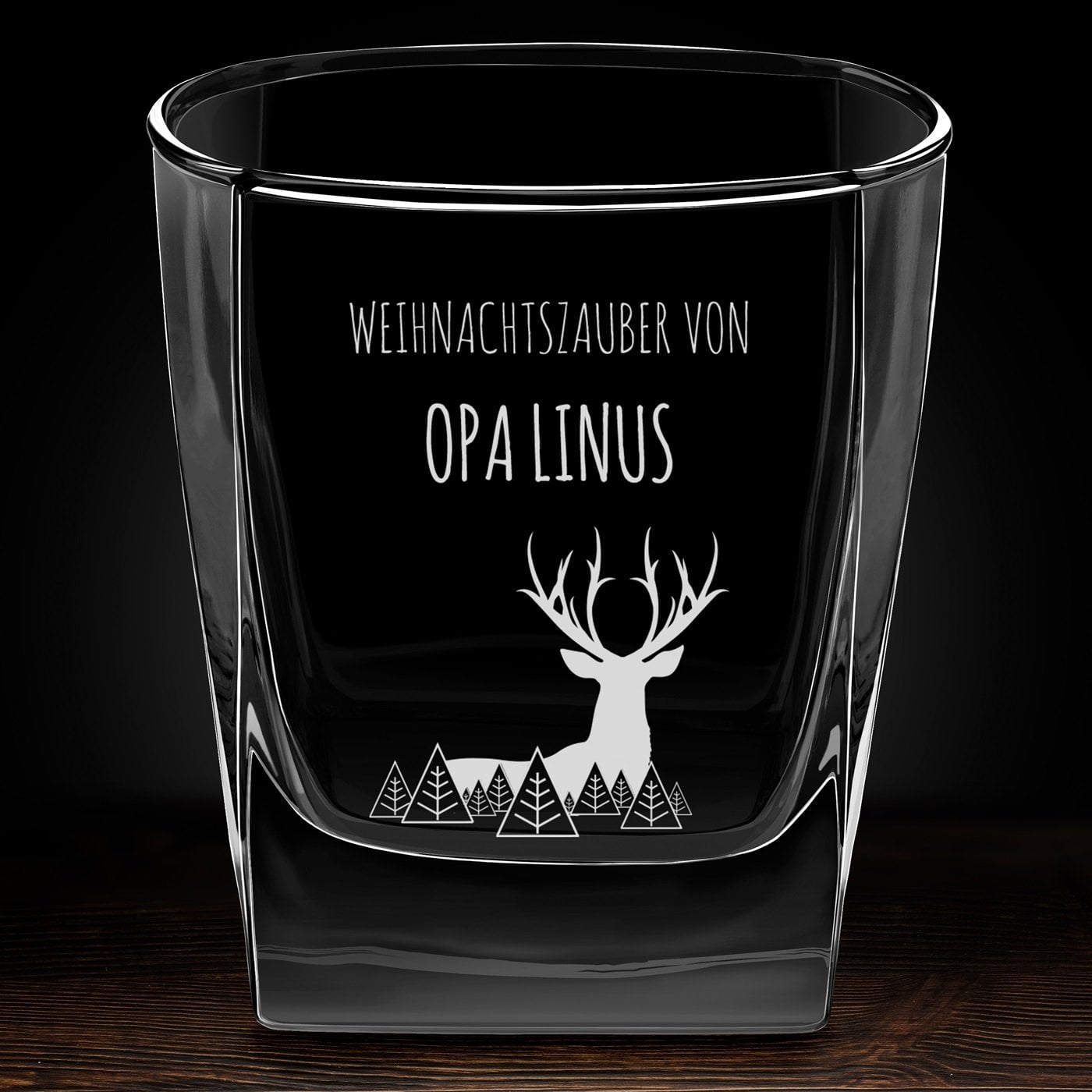 Whisky Glas mit Gravur für Ihren Großvater zu Weihnachten