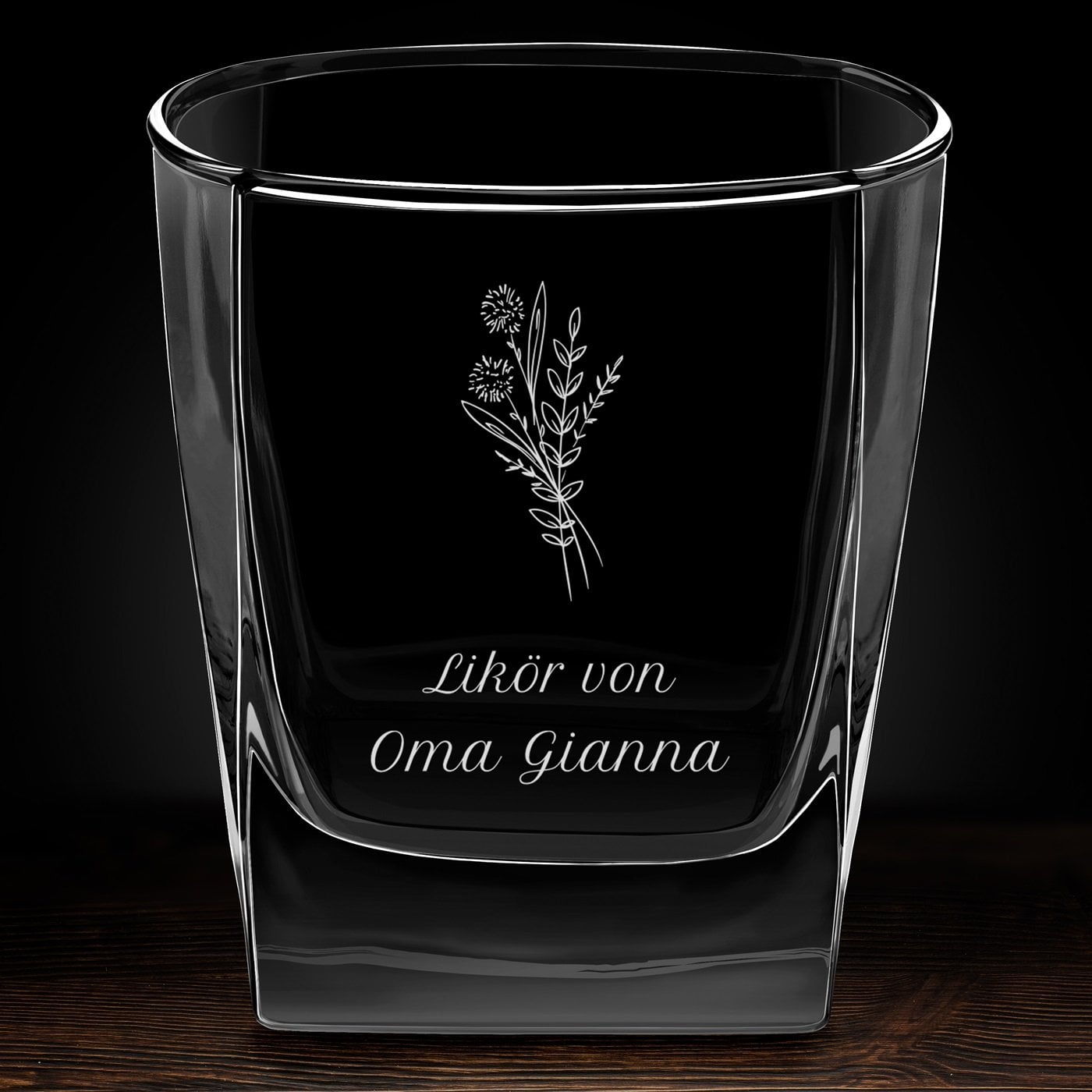 Whisky Glas mit Gravur für Ihre Oma für Likör