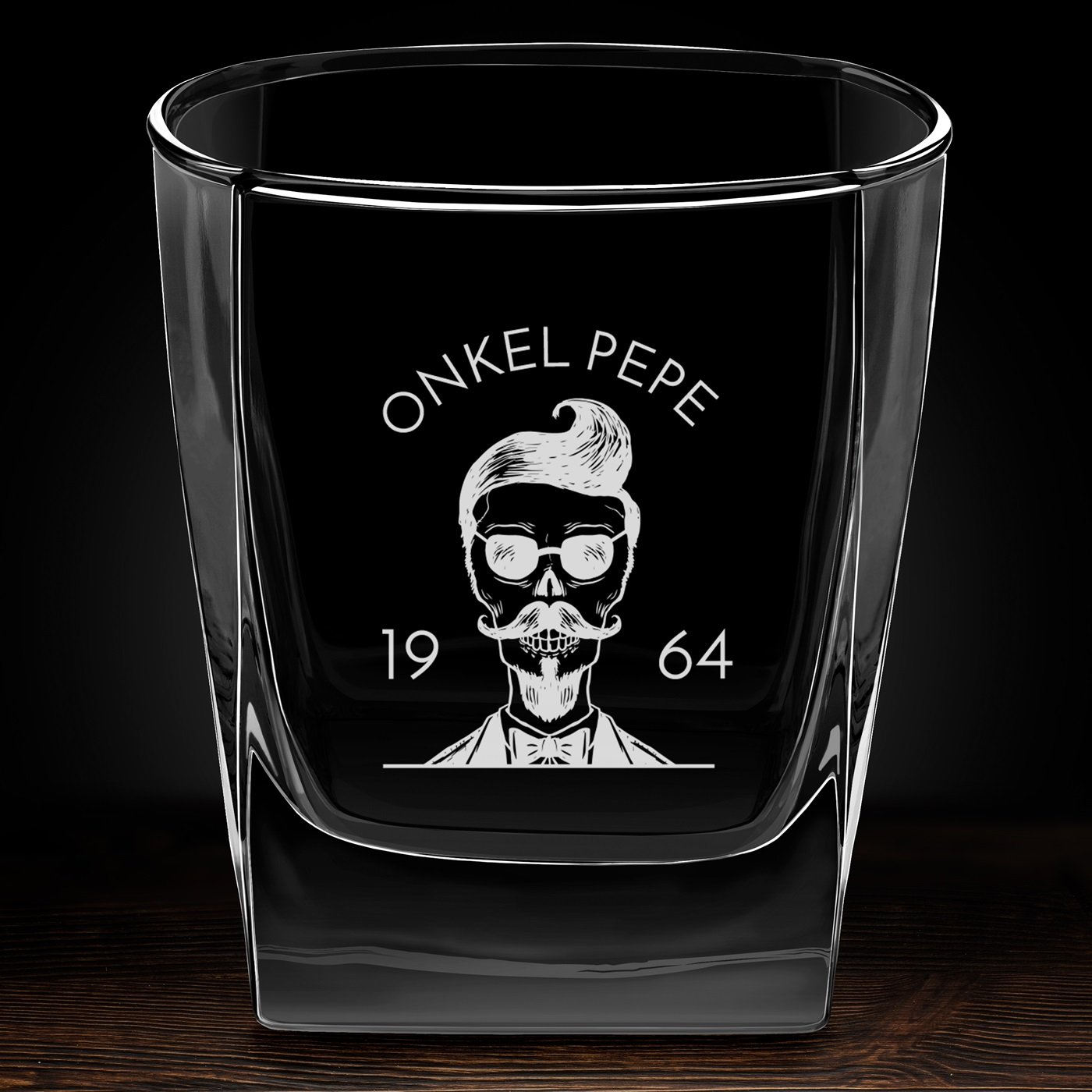 Whisky Glas mit Gravur für Ihren Onkel einen Friseur zum Geburtstag