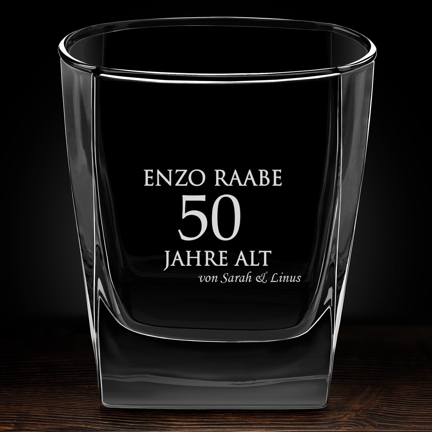Whisky Glas mit Gravur für Ihren Bruder zum 50. Geburtstag