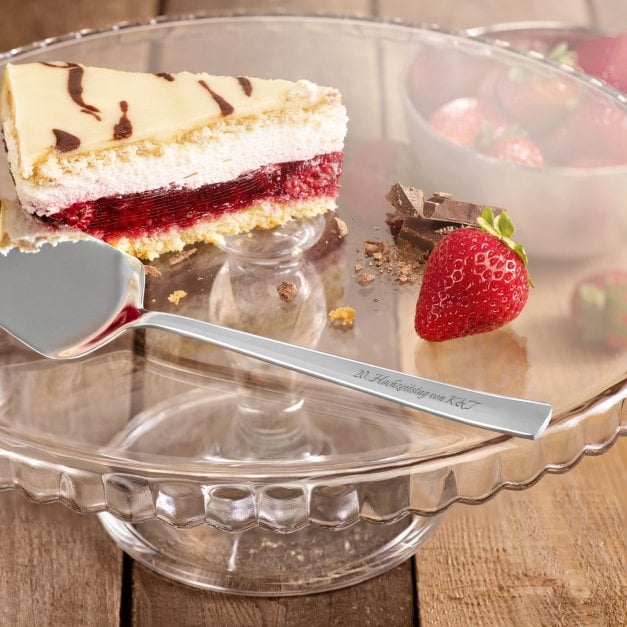 Kuchenheber mit Gravur aus Edelstahl für ein Paar zum Hochzeitstag