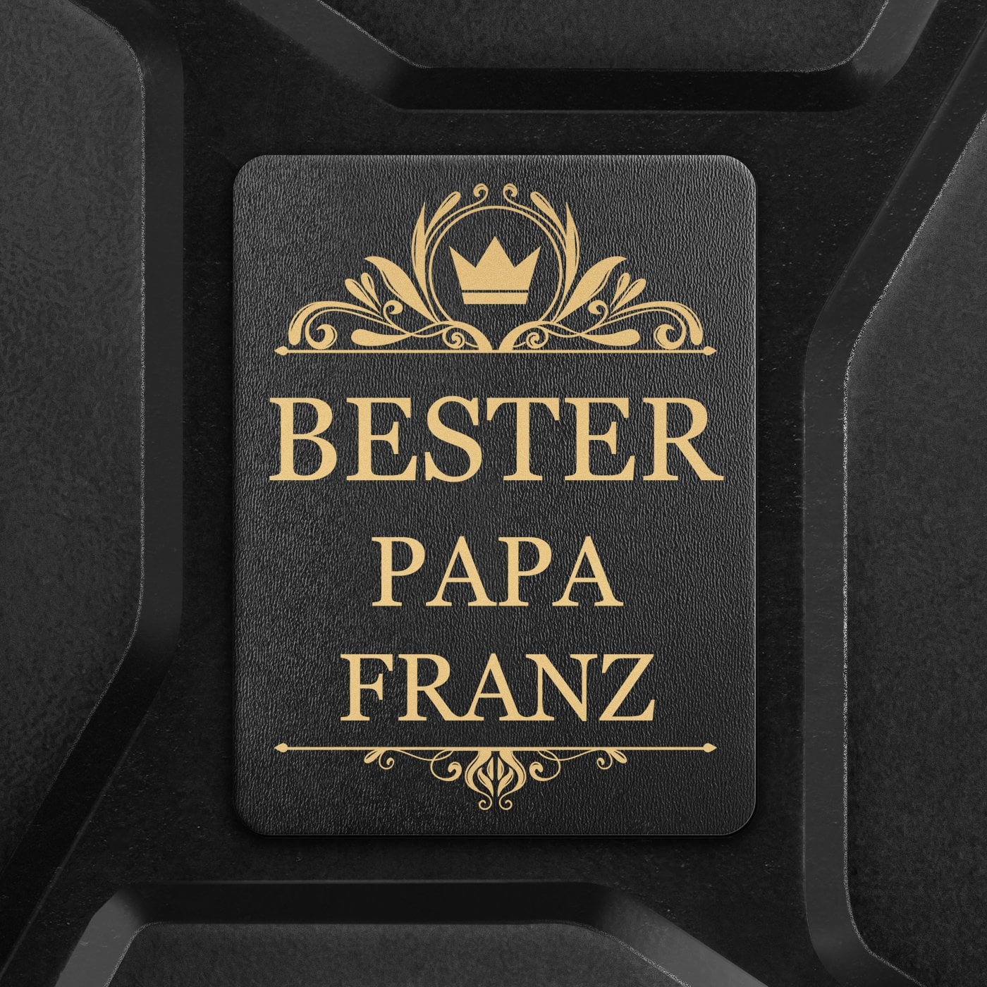 Schwarzer Minibar-Kanister mit Gravur für Ihren Papa