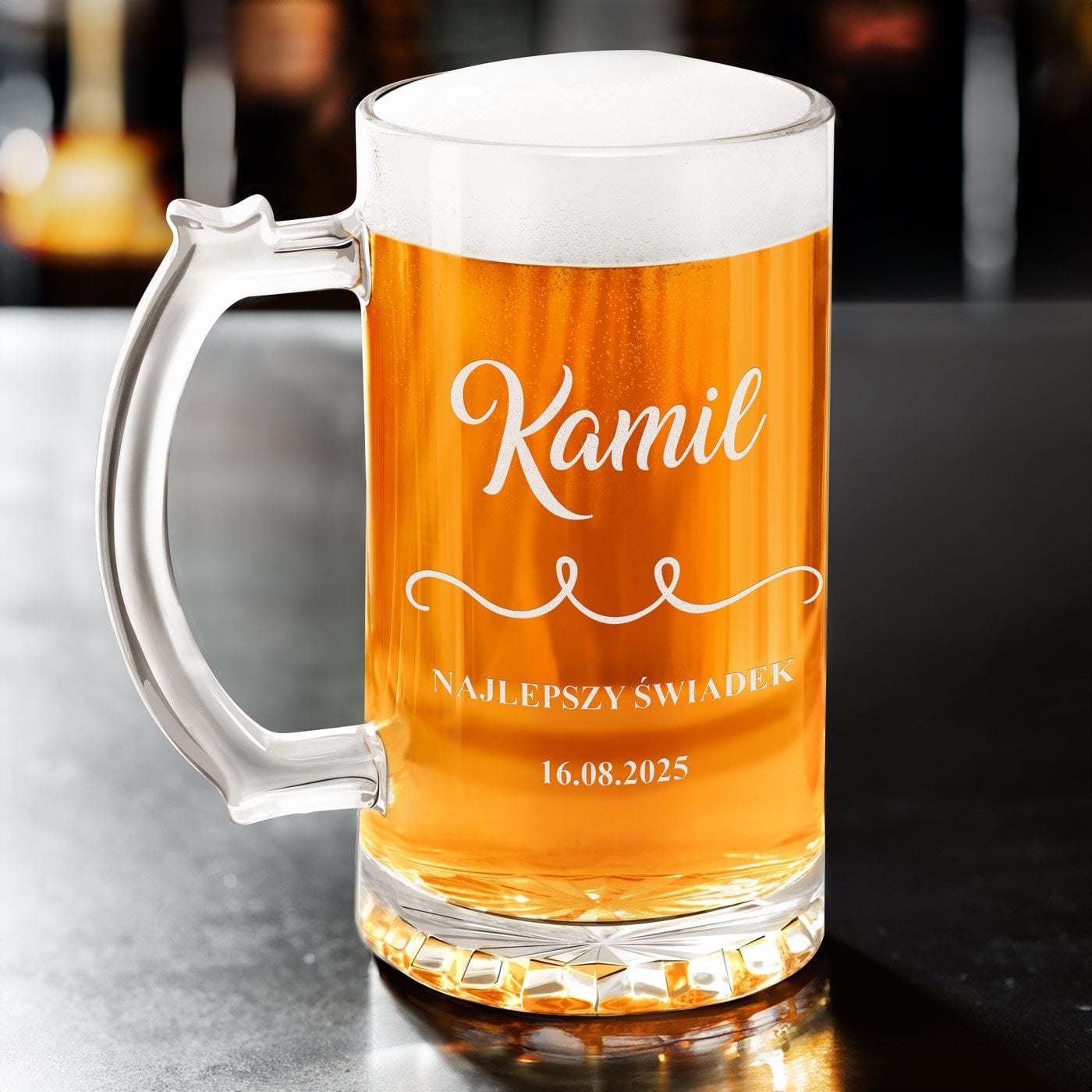Bierkrug mit Gravur für Ihren Trauzeugen
