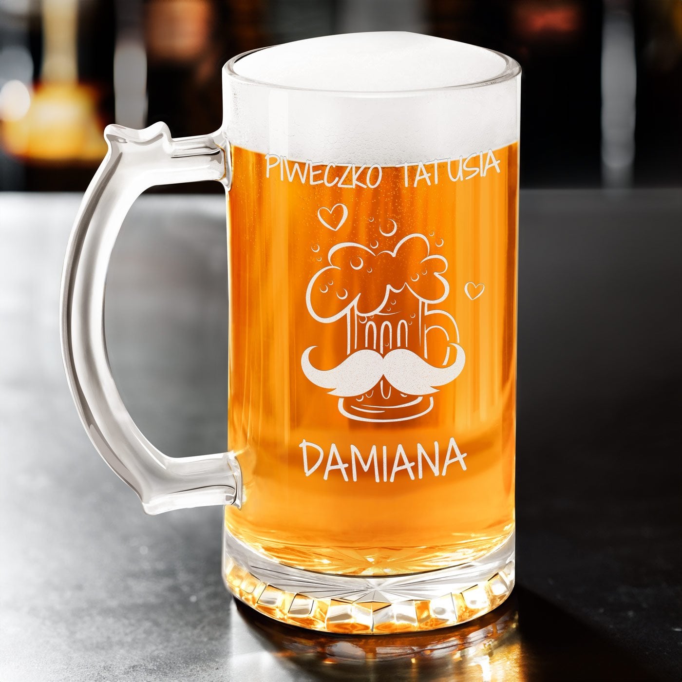 Bierkrug mit Gravur für Ihren Papa