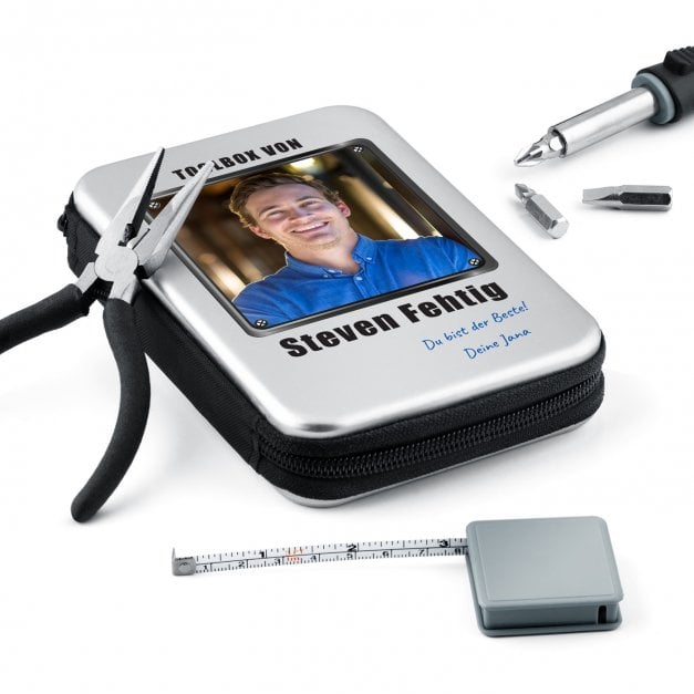 Werkzeug-Set mit Aufdruck von eigenem Foto für Ihren Ehemann Freund