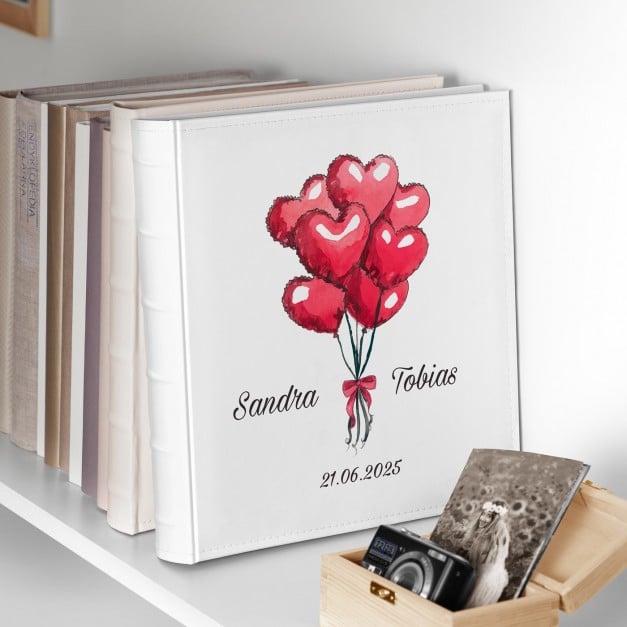 Fotoalbum mit Aufdruck zum Einstecken für ein Paar zur Hochzeit