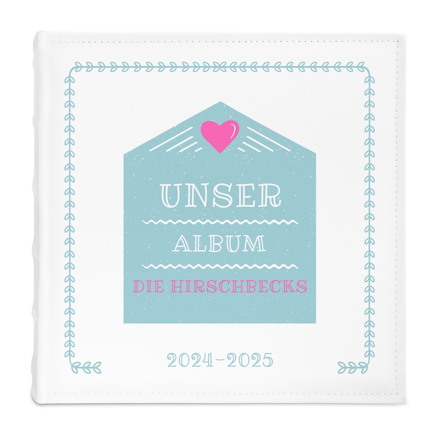 Fotoalbum mit Aufdruck zum Einstecken für ein Paar zur Trauung zum Hochzeitstag Einzug