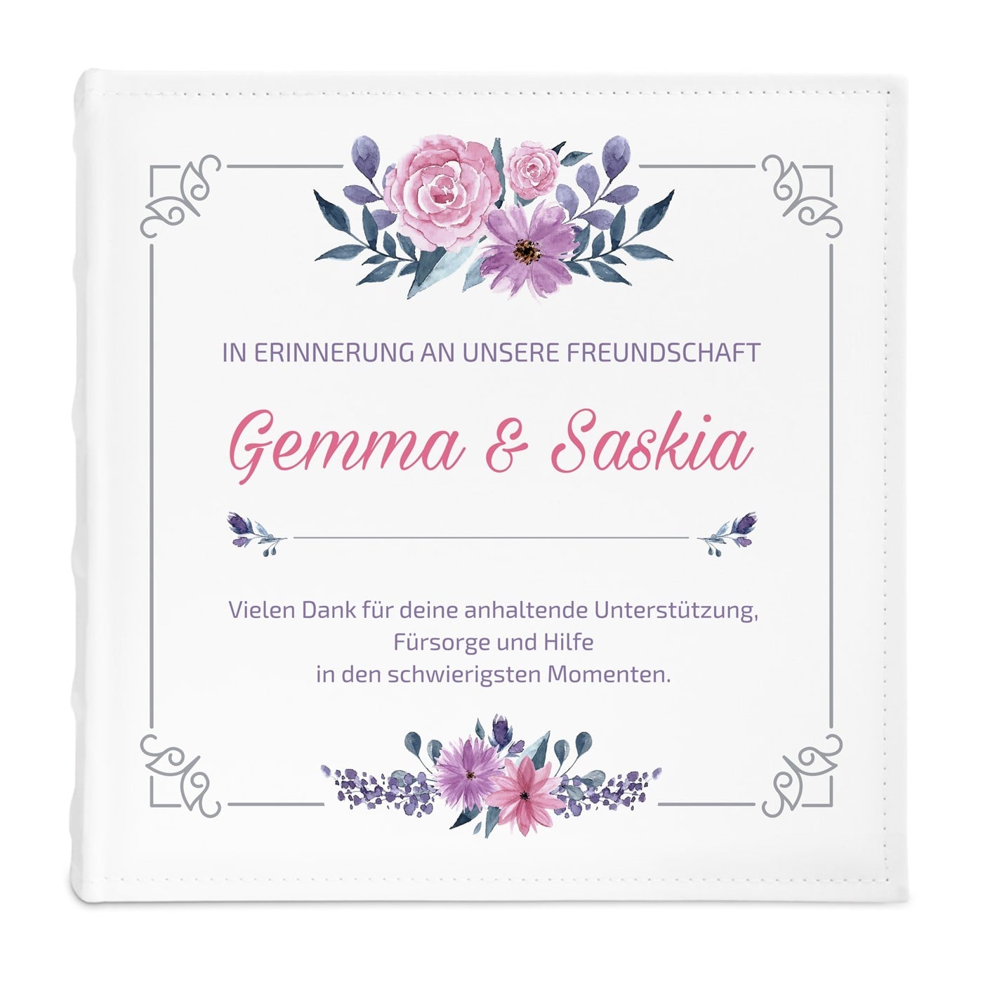 Fotoalbum mit Aufdruck zum Einstecken für Ihre Freundin