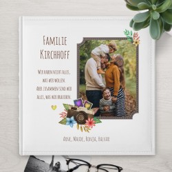 Fotoalbum mit Aufdruck zum Einstecken für ein Paar zur Hochzeit zum Hochzeitstag zur Hauseinweihung