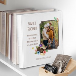 Fotoalbum mit Aufdruck zum Einstecken für ein Paar zur Hochzeit zum Hochzeitstag zur Hauseinweihung