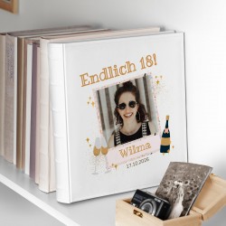 Fotoalbum mit Aufdruck zum Einstecken für sie zum 18. Geburtstag