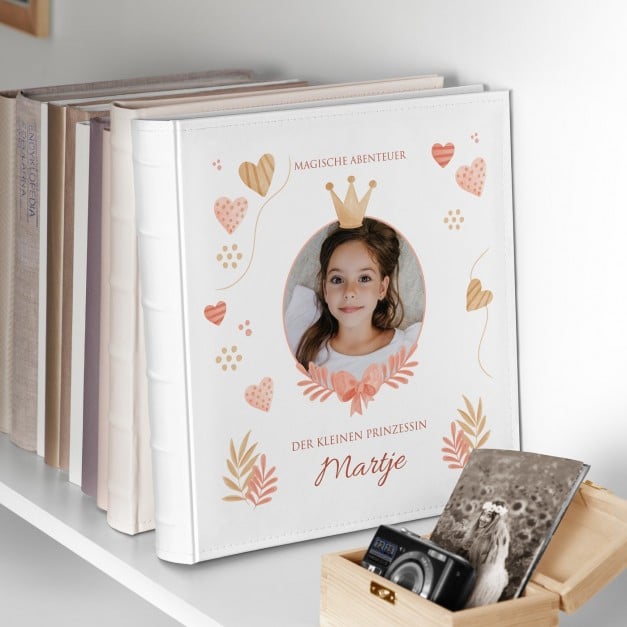 Fotoalbum mit Aufdruck zum Einstecken für ein Mädchen zum Geburtstag zur Einschulung