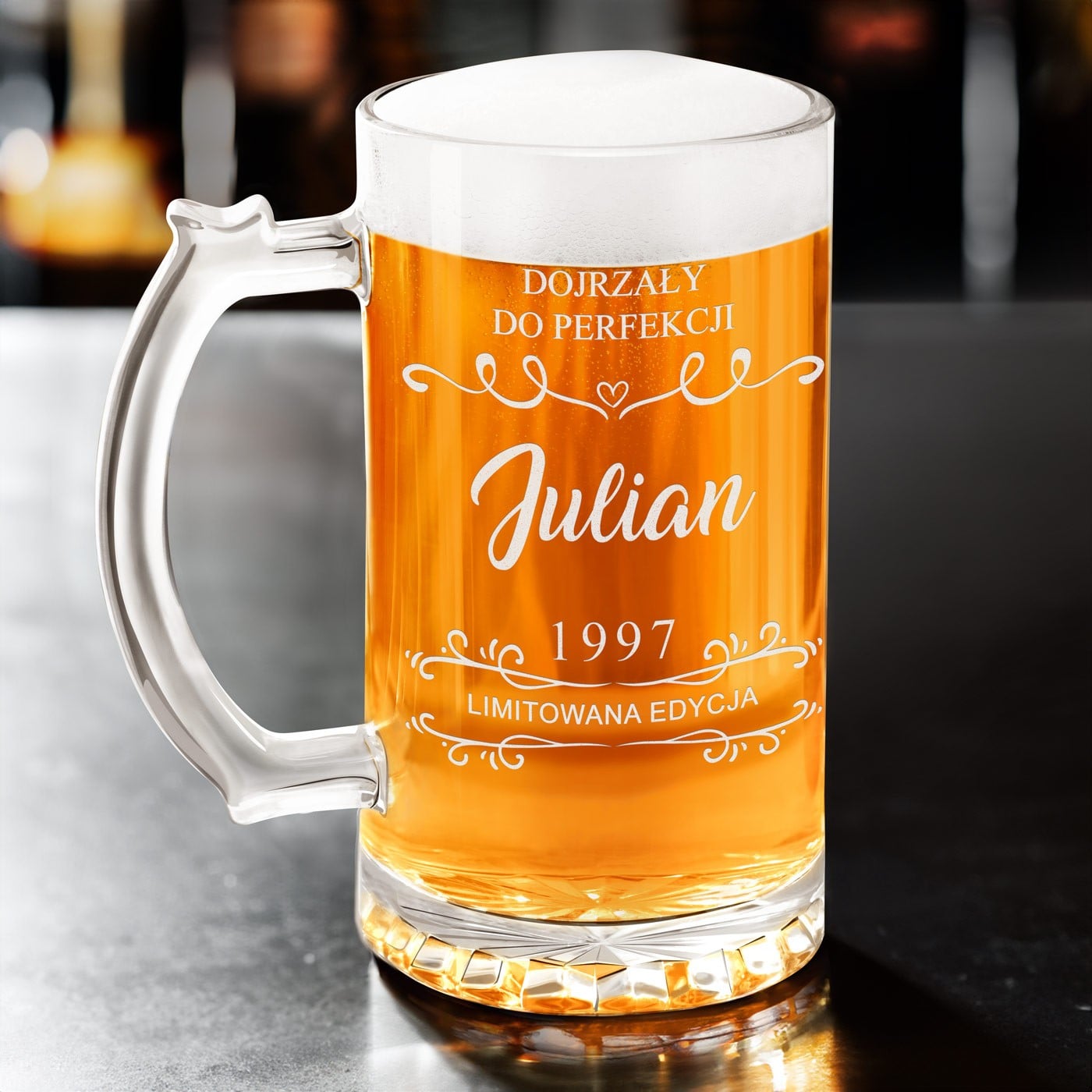 Bierkrug mit Gravur für Ihren Freund zum Geburtstag