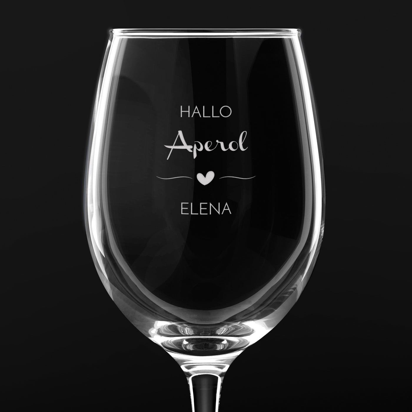Aperolglas mit Gravur für sie zur Einweihungsparty
