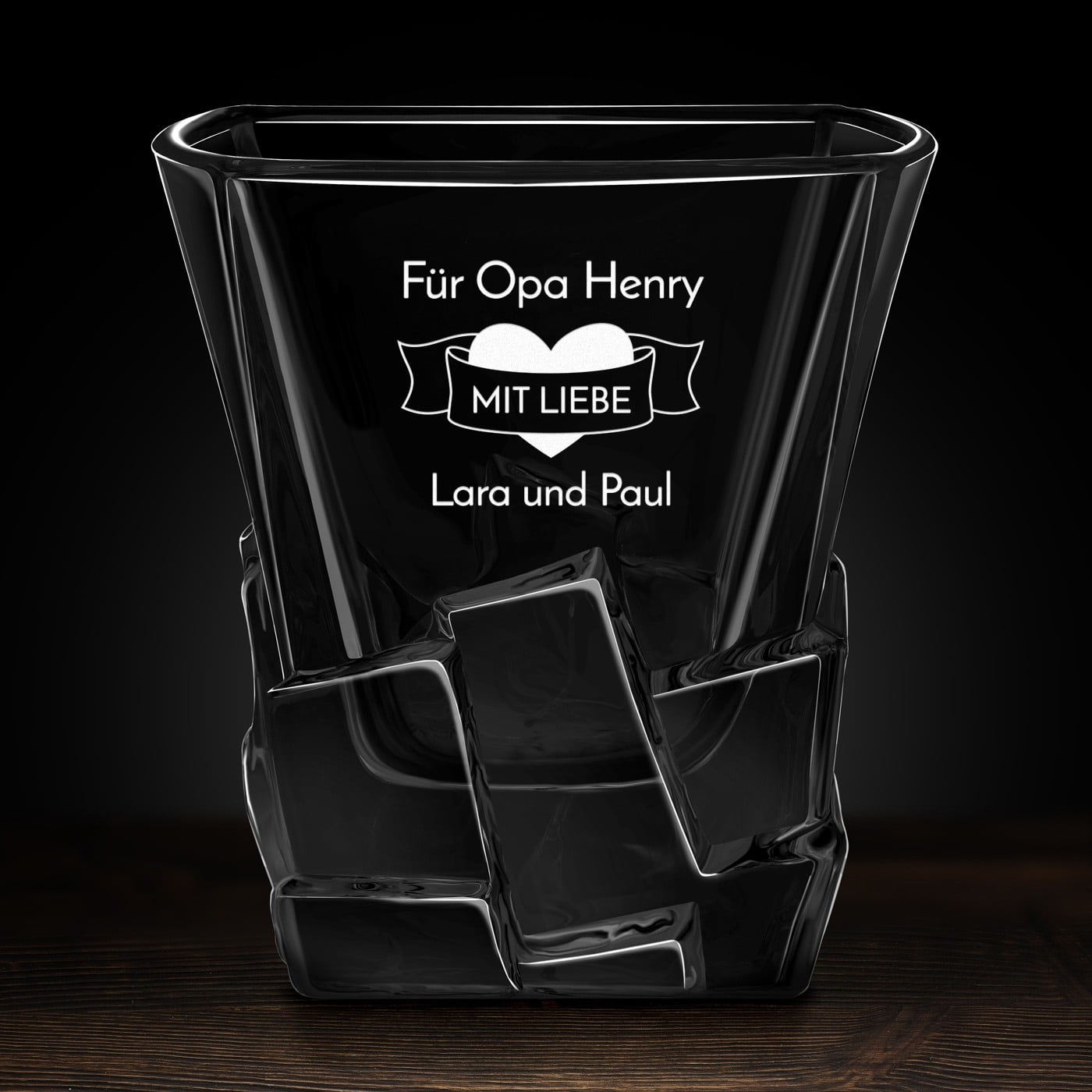 Ice Blink Whisky Glas mit Gravur für Ihren Opa