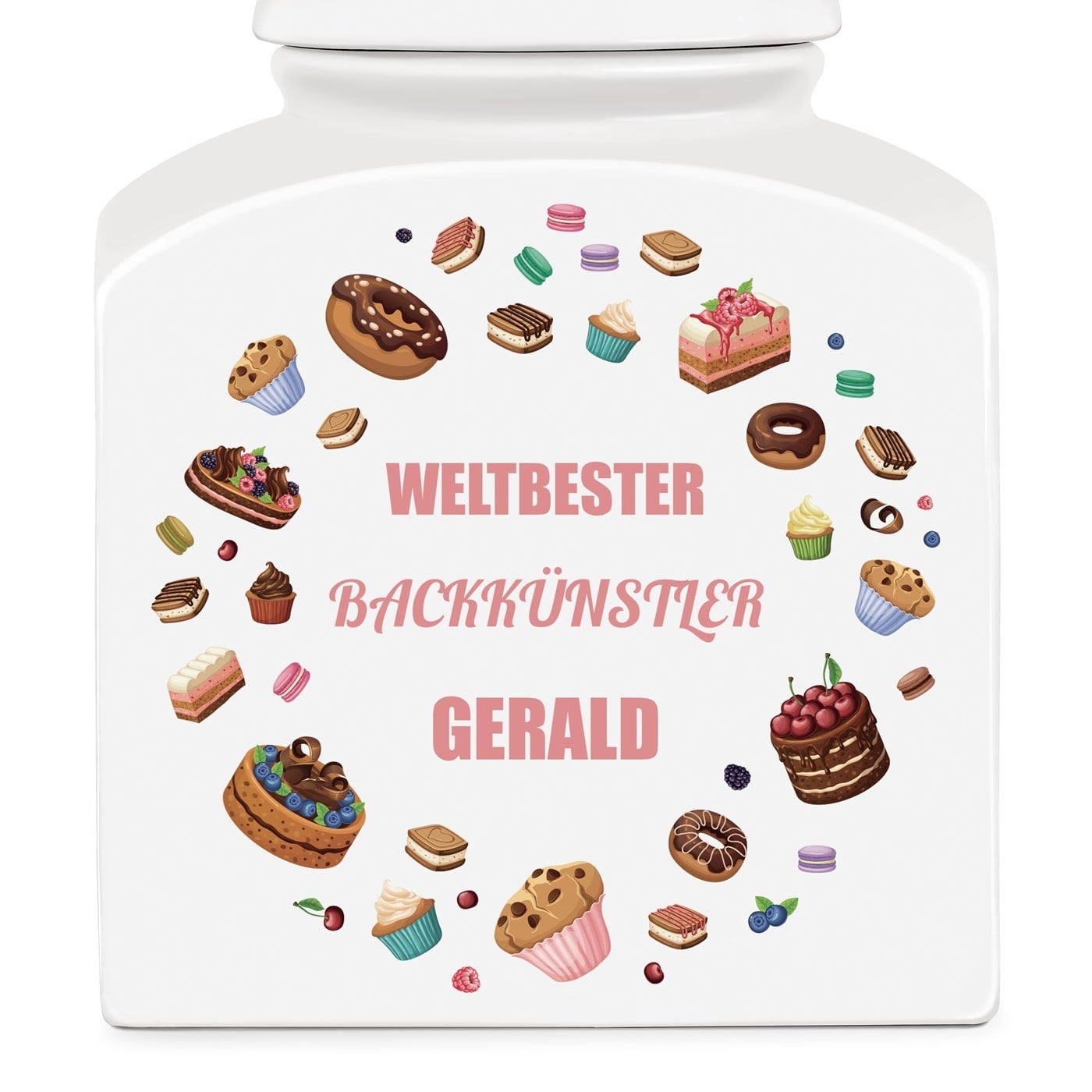 Weiße Keramikdose mit Aufdruck für ihn zum Ehrentag zum Weihnachtsfest