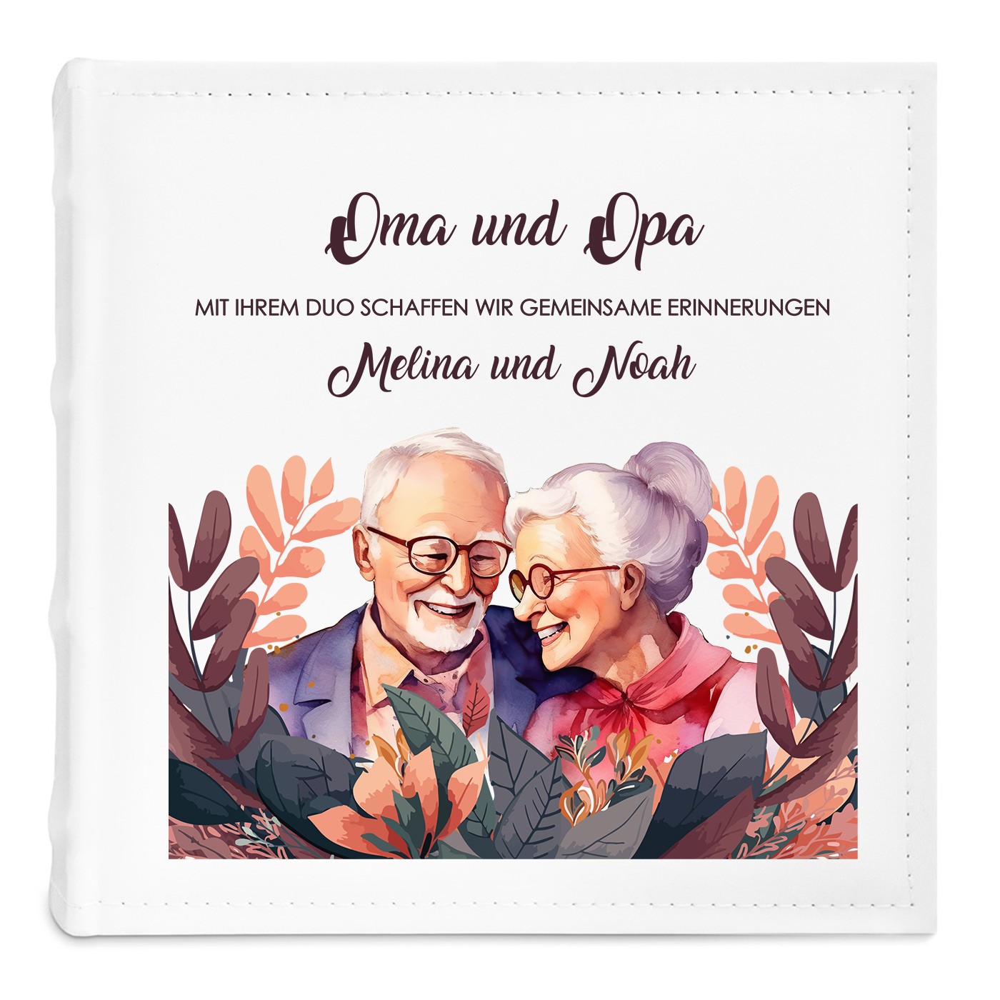 Fotoalbum zum Einstecken mit Aufdruck und eigenem Cover-Foto für Ihre Großeltern