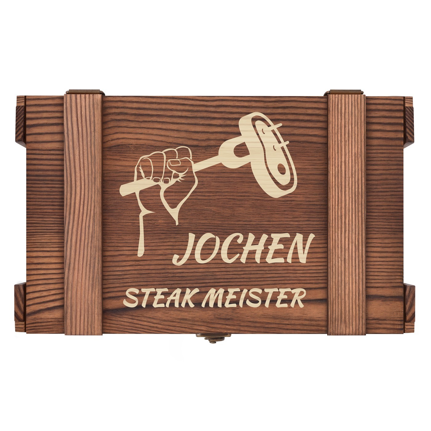 Steakbesteck Set für 6 Personen in einer Holzbox mit Gravur für Ihren Freund
