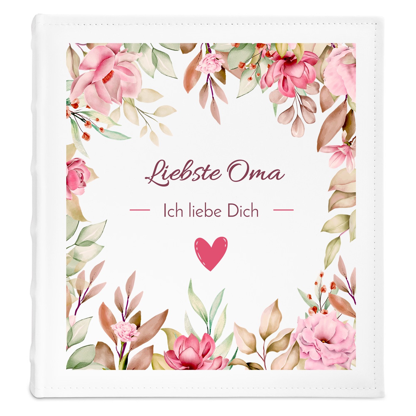 Fotoalbum zum Einkleben mit Aufdruck und eigenem Cover-Foto für Ihre Großmutter zum Geburtstag