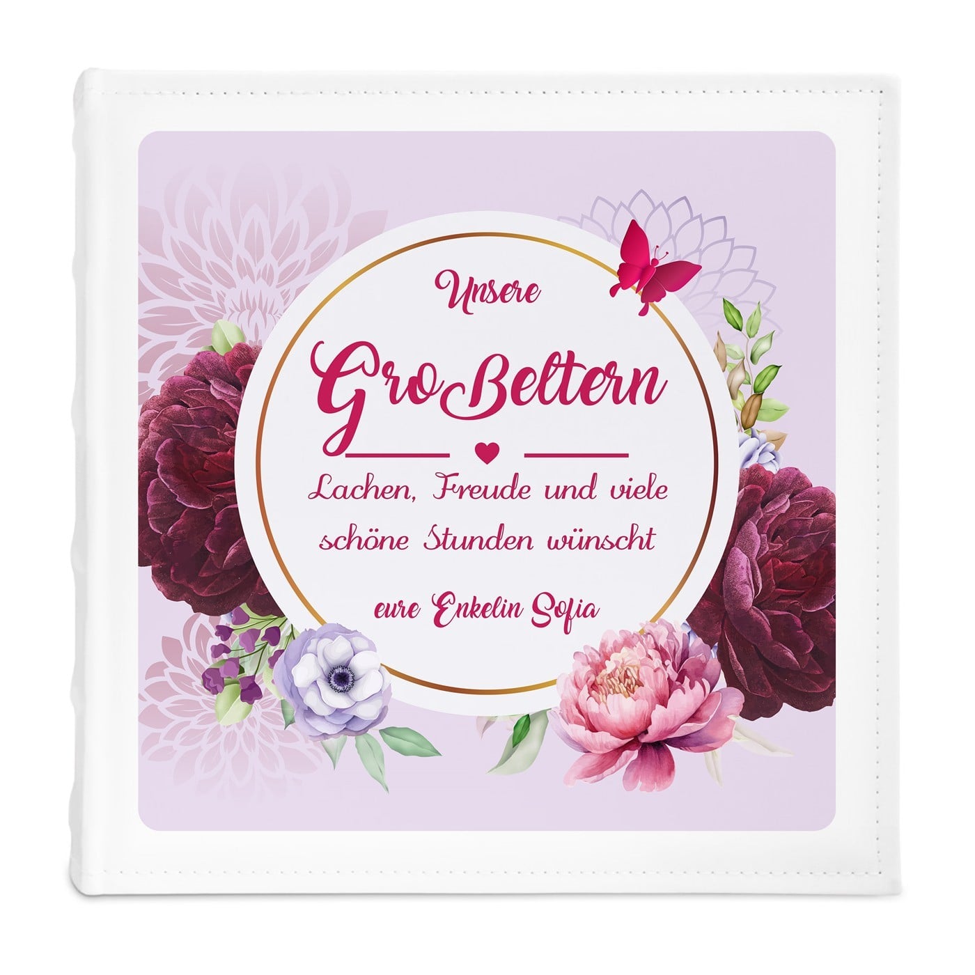 Fotoalbum mit Aufdruck zum Einstecken für Ihre Großeltern zum Jahrestag, Hochzeitstag