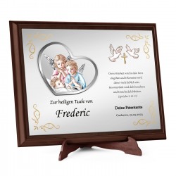 Personalisierte Holztafel mit Aufdruck für Ihren Patensohn zur Taufe
