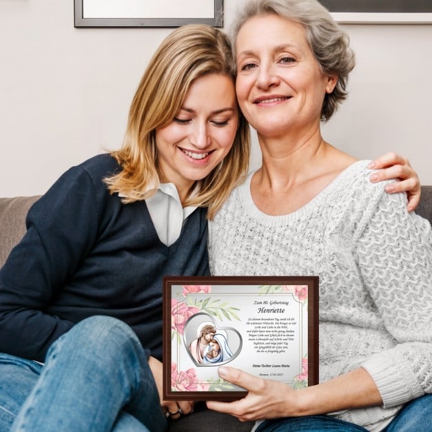 Personalisierte Holztafel mit Aufdruck für Ihre Mutter zum Geburtstag