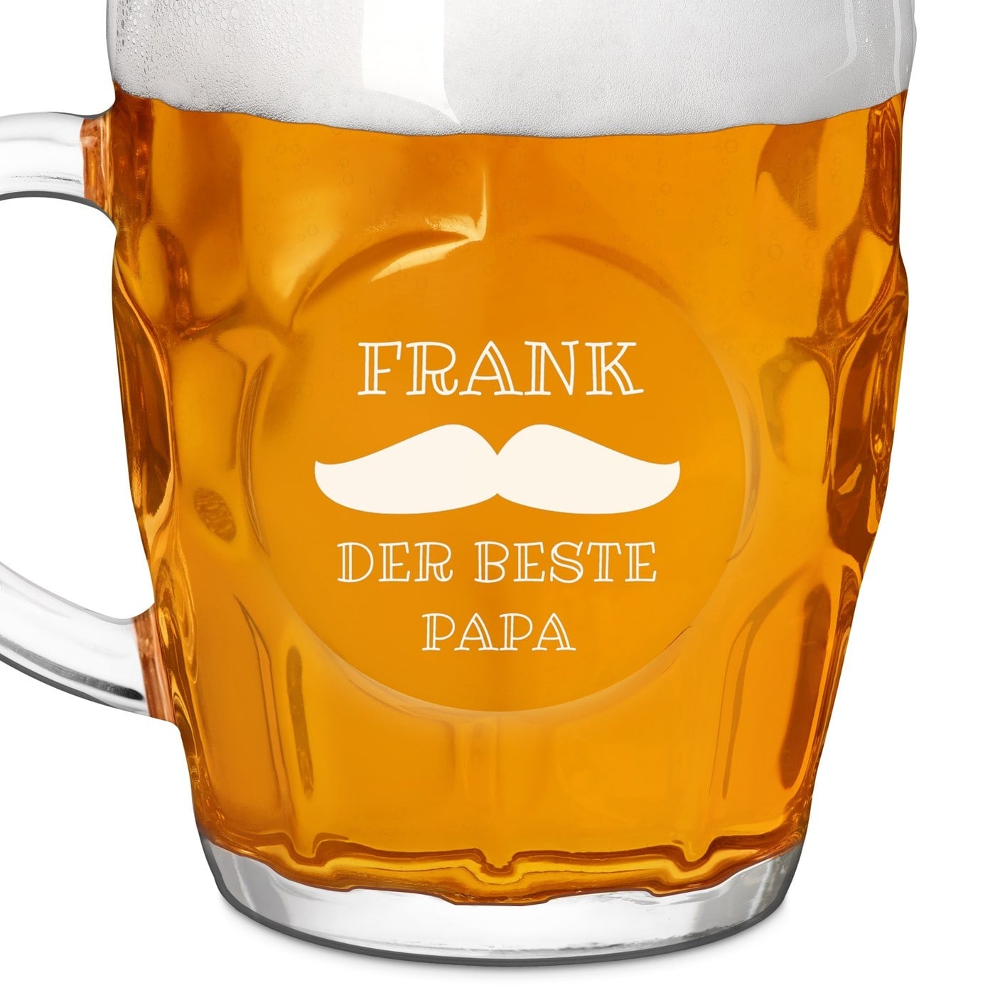 Bierkrug mit Gravur für Papa zum Vatertag