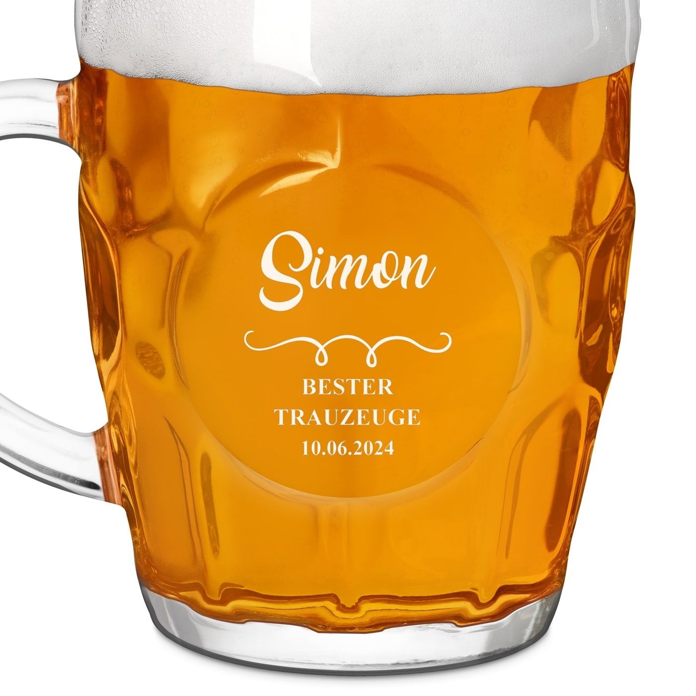 Bierkrug mit Gravur für Ihren Trauzeugen als Dankeschön