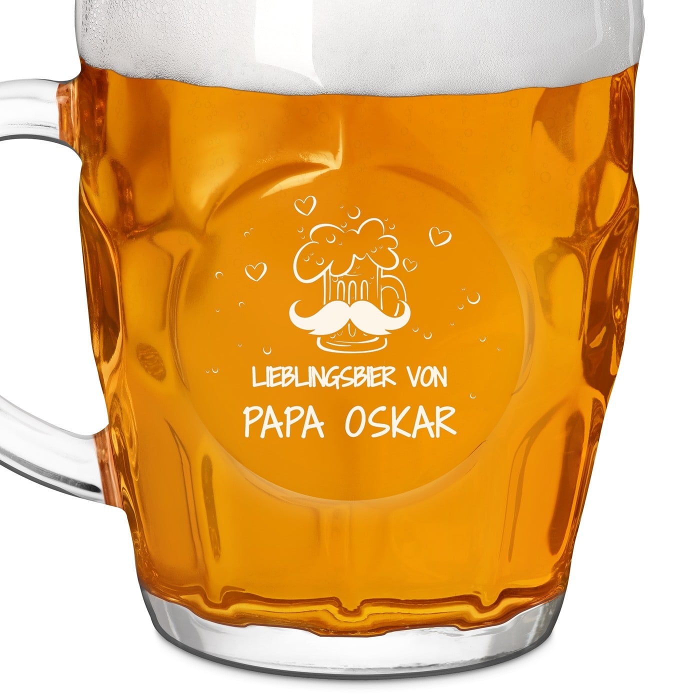 Bierkrug mit Gravur für Ihren Papa