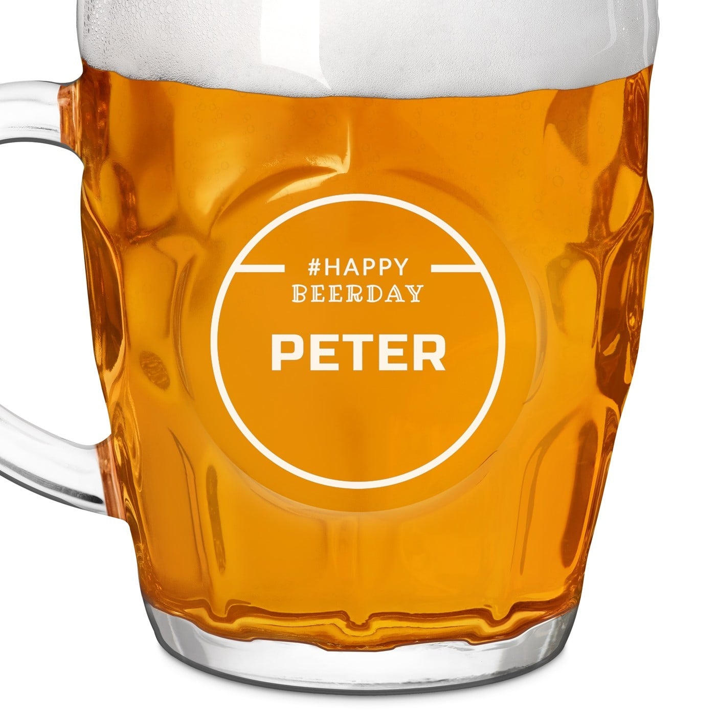 Bierkrug mit Gravur für einen Bierfan zum Geburtstag