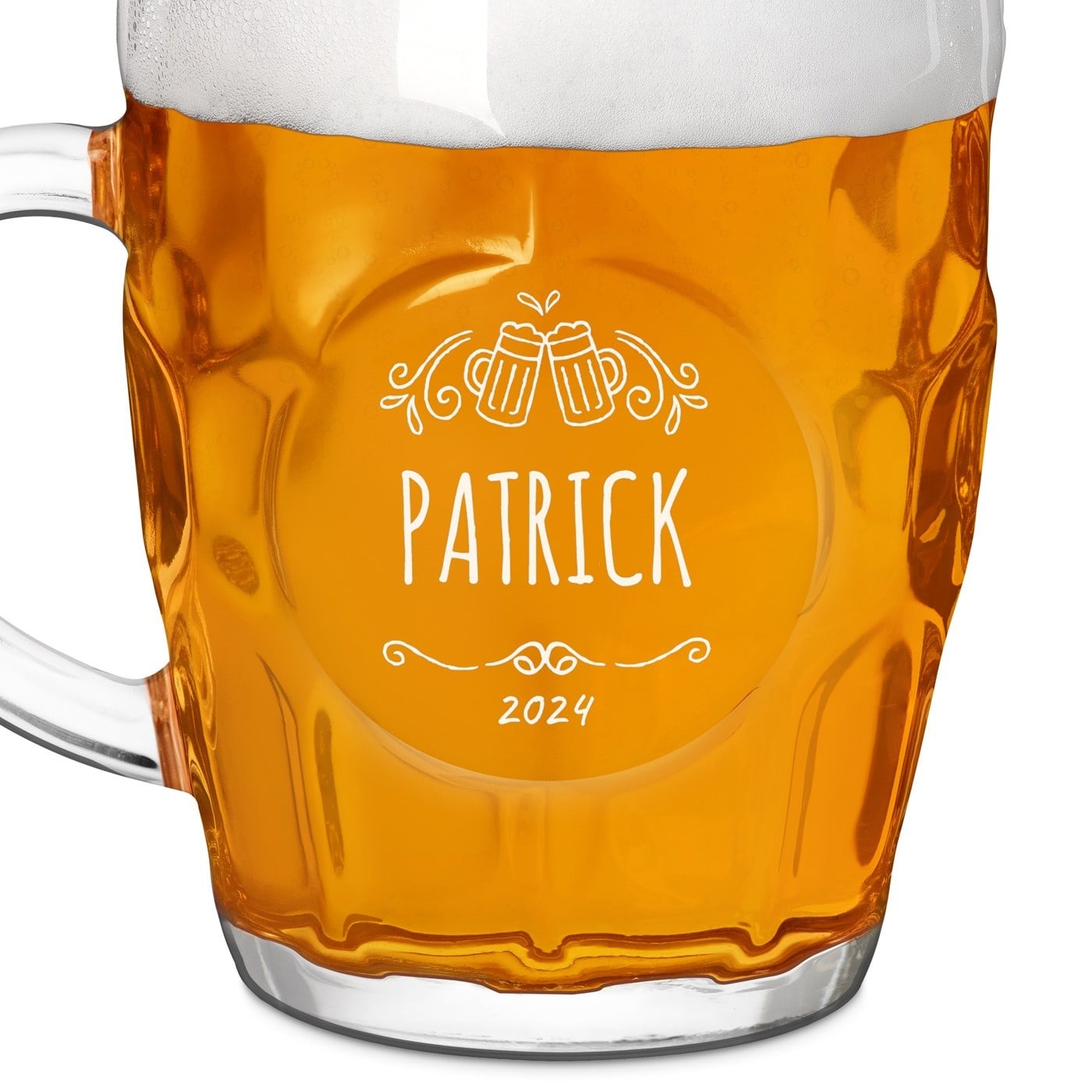 Bierkrug mit Gravur für einen Biergenießer zum Geburtstag