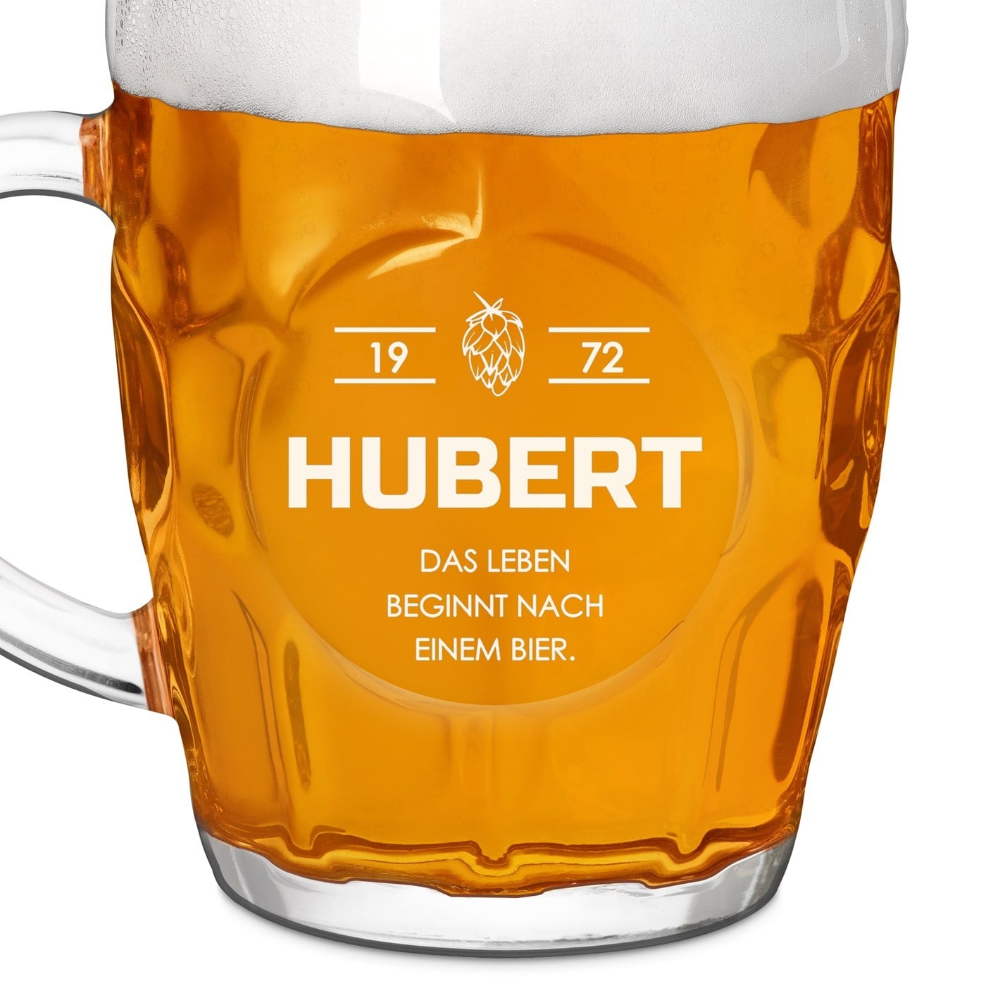 Bierkrug mit Gravur für einen Biergenießer zum Geburtstag