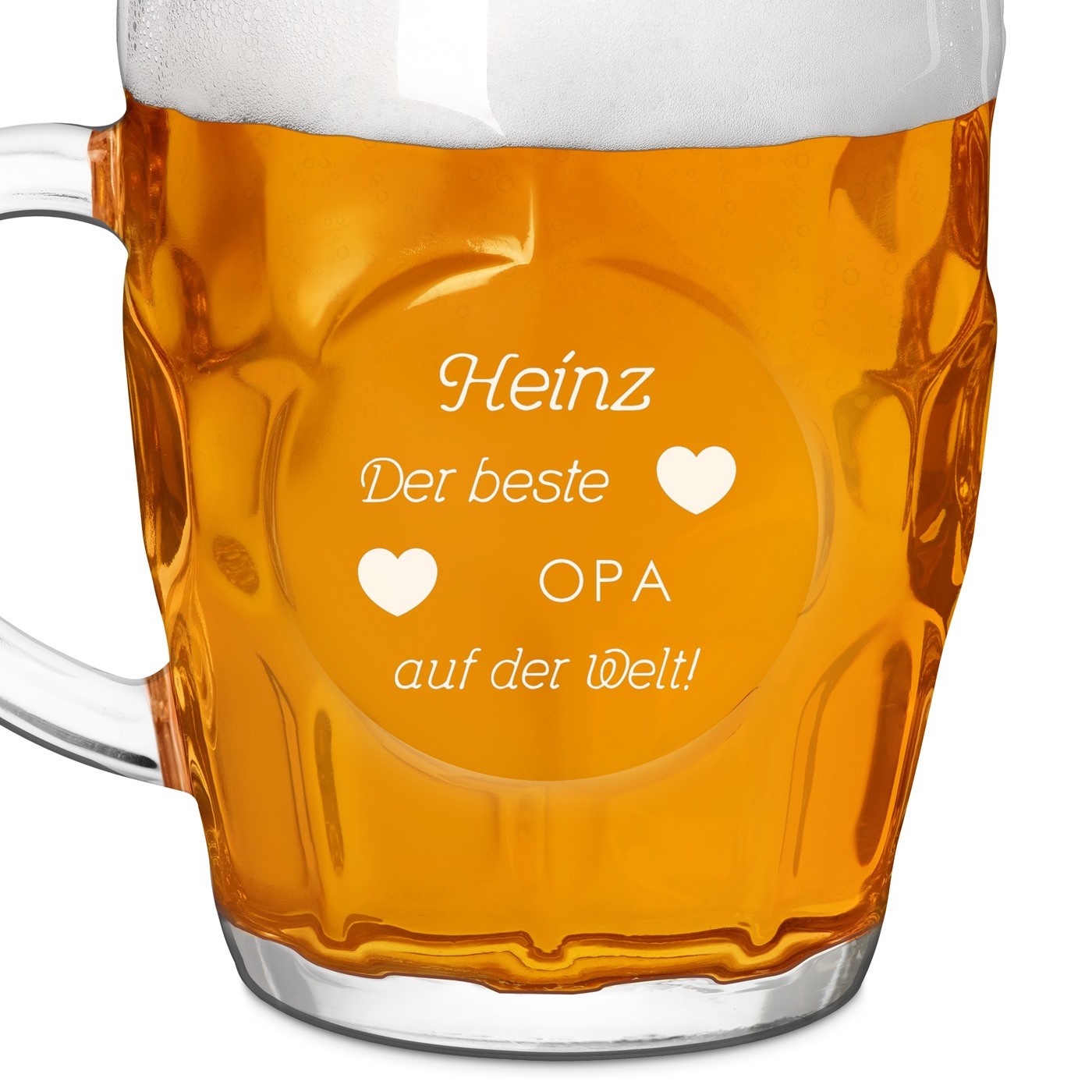 Bierkrug mit Gravur für Ihren Opa zum Opatag
