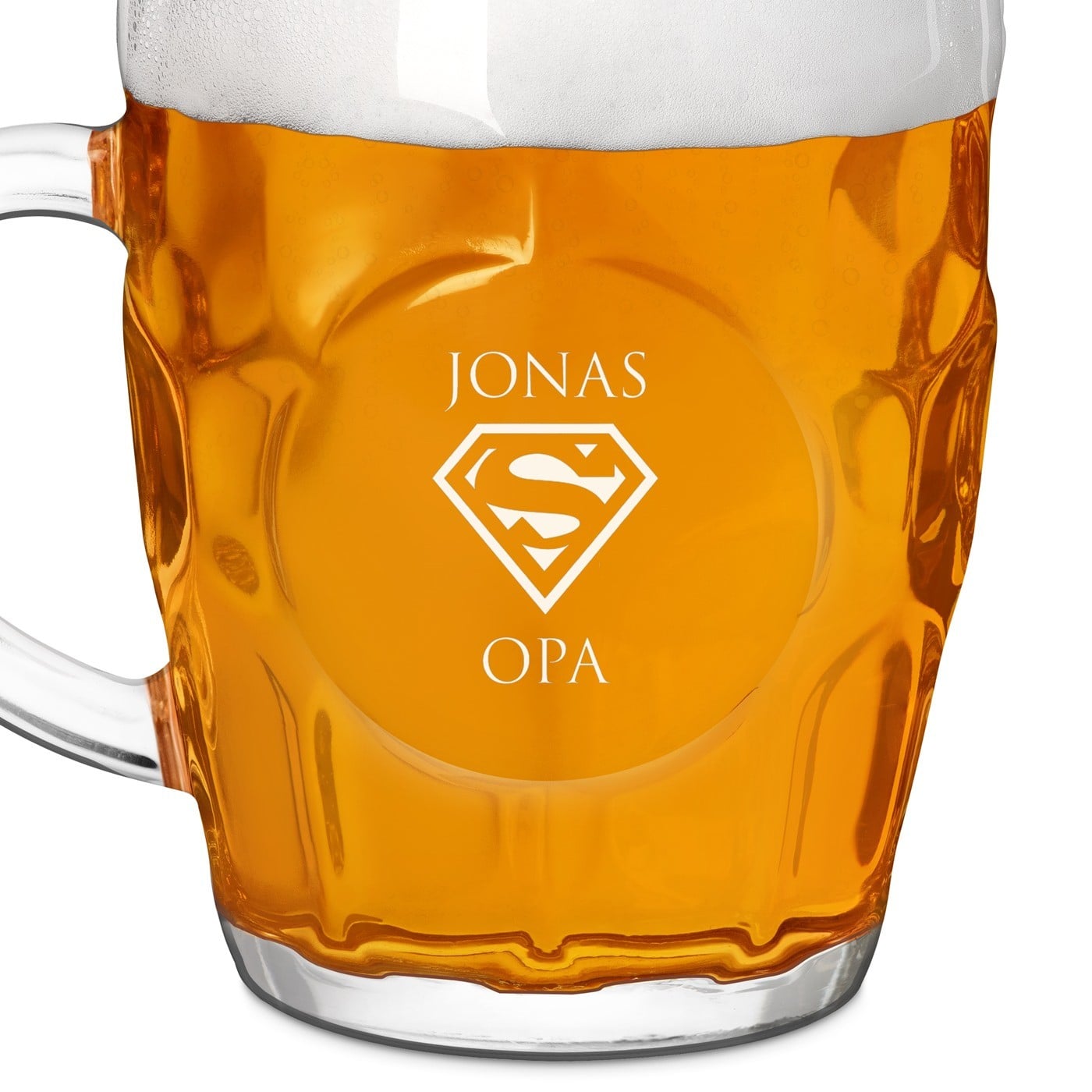 Bierkrug mit Gravur für Ihren Super-Opa