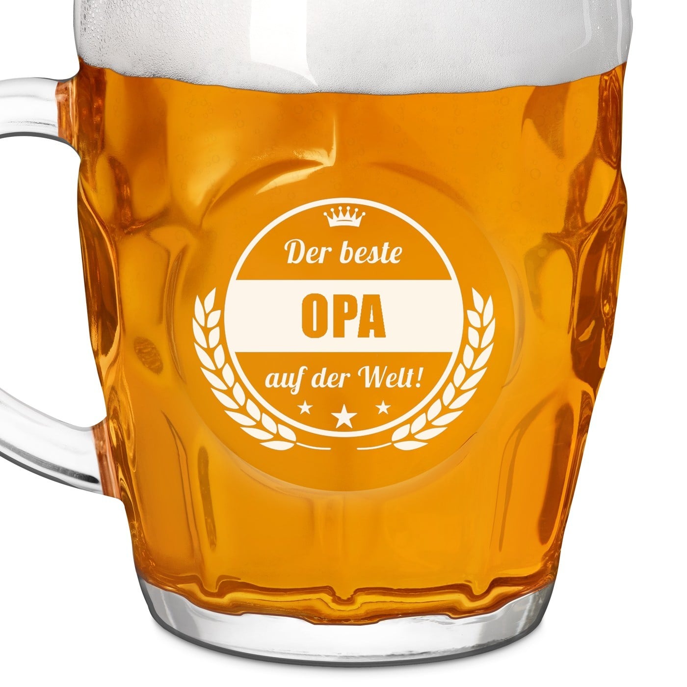 Bierkrug mit Gravur für einen Gentleman