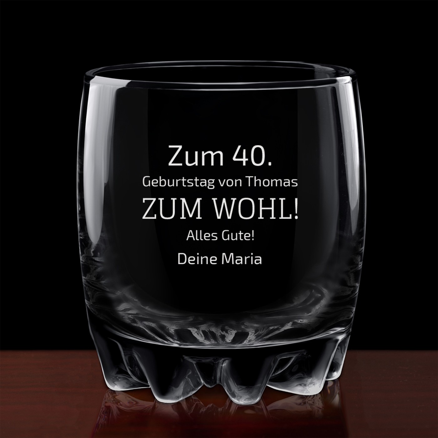 Whisky Karaffe in Globusform mit Schiff mit 2 Gläsern für ihn zum 40. Geburtstag