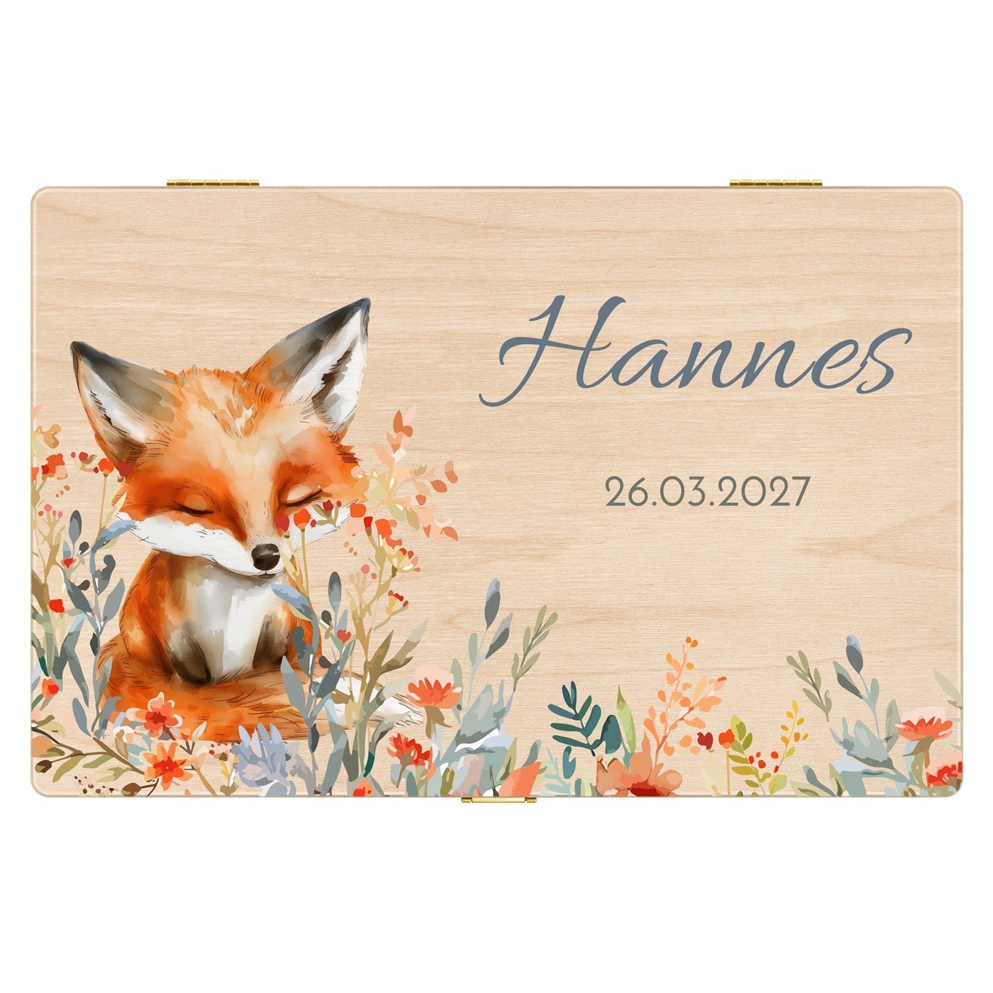Kreative Erinnerungsbox aus Kiefernholz mit Aufruck für Ihren Neffen zum Geburtstag