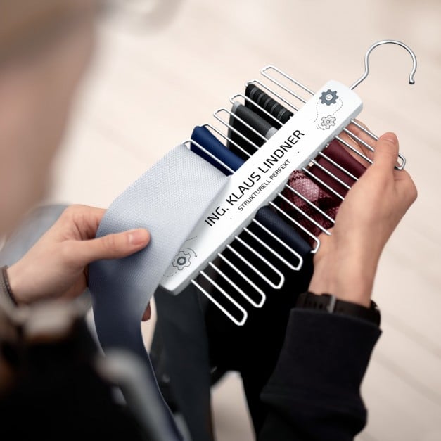 Krawattenhalter mit Aufdruck für einen Ingenieur zum Jahrestag