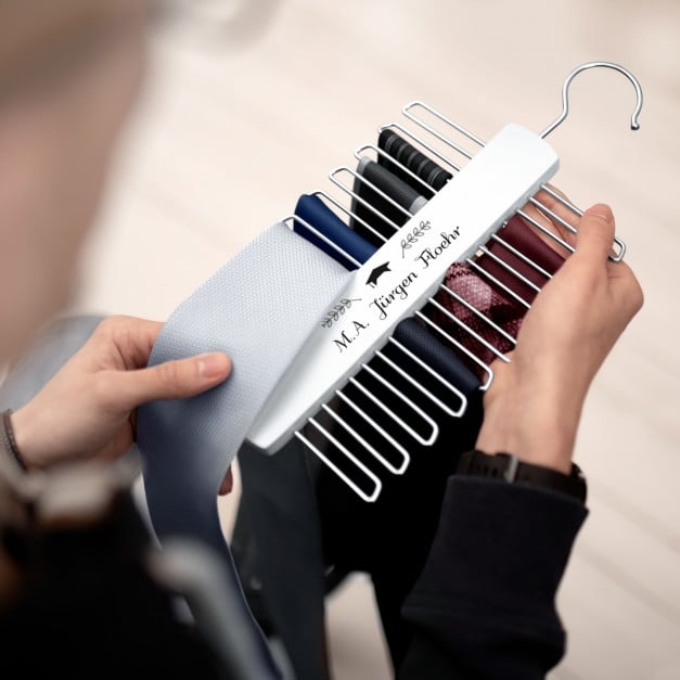 Krawattenhalter mit Aufdruck für einen Lehrer, Magister zum Jubiläum